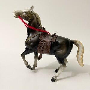 Vintage WS Horse Plastic Toy 7” Tall Hong Kong